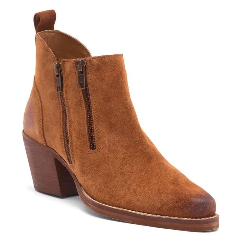 VERY VOLATILE
BANDIT WESTERN TAN SUEDE ANKLE BOOT NWOB